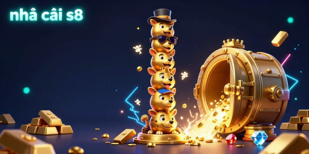Get the exciting offer at nhà cái s8 with vibrant casino-themed illustration featuring dynamic gaming elements.