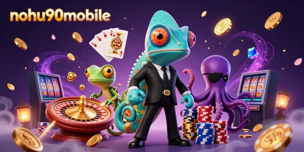 Engage with nohu90mobile's vibrant casino universe featuring dynamic characters and thrilling gaming elements.