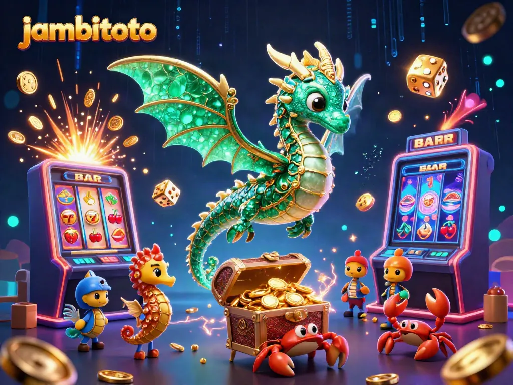 Experience thrilling gameplay with jambitoto's immersive jackpot explosion scene featuring vibrant casino elements.
